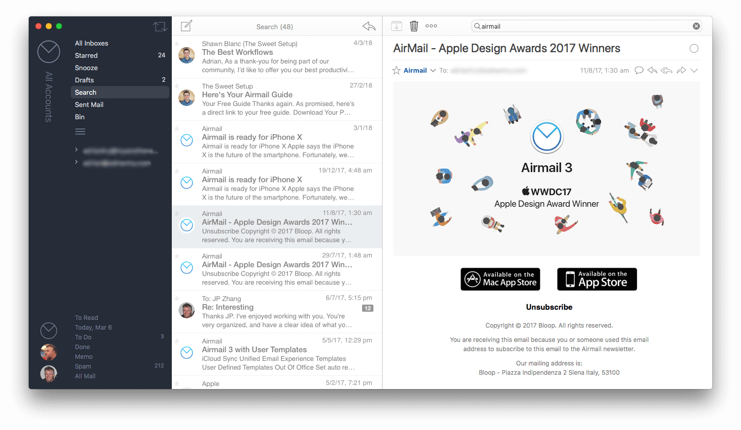best email client for mac osx siera
